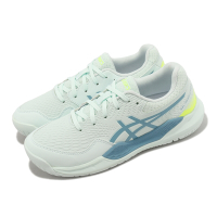 Asics 網球鞋 Gel-Resolution 9 GS 大童鞋 女鞋 白 藍 緩震 運動鞋 亞瑟士 1044A067402
