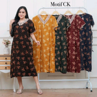 Daster Arab Renda Bahan Rayon Busui Bumil Resleting Depan Ld 110 cm Motif CK