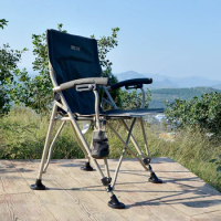 Relaxing Nature Hike Fishing Chair Ground Backrest Platform Sketching Fishing Chair Armchair Meble Ogrodowe Beach Accessories