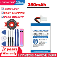LOSONCOER 350mAh 84479-01, 86180-01 Battery For Plantronics Savi CS540, CS540A, Savi CS540, CS540A Bluetooth Headset Battery