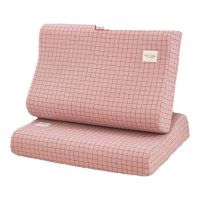 Sarung Bantal Lateks Kapas dengan Bantal Dalam Busa Memori 40x60cm