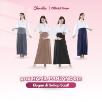 Cheerilee Rok Ibu Hamil Panjang Kerja Kantor Formal Jumbo Bahan Nyaman Hijab Friendly Wanita Bumil R