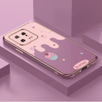 Gaya yang indah Bahan pelapisan logam Casing telepon Kue stroberi phone case for Xiaomi 13,Kue strob