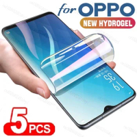5Pcs Full Cover Hydrogel Film For OPPO A94 A12 A54 A31 A32 A33 A5 A9 2020 A53 Screen Protector For OPPO A74 A91 A92 A76 Gel Film