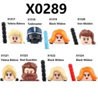 X0289 Super Hero Iron Maiden Red Guardian Taskmaster Black Widow Yelena Belova Building Blocks Action Figure Toys