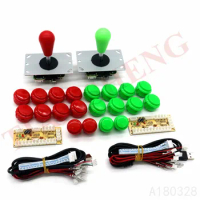 Arcade Joystick DIY Kit Zero Delay Arcade DIY Kit USB Encoder To PC Arcade Sanwa Joystick+Sanwa Push Button For Arcade Mame