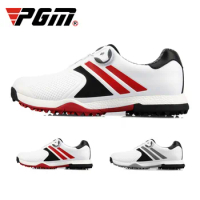 PGM Golf Shoes Mens Waterproof Breathable Sports Shoes With Rotating Golf Shoe Buckle Summer Sneakers