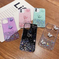 Cute Bling Glitter Lanyard Silicone Phone Case For Vivo Y78 5G Y36 4G S16E V27 V25E Y22S Y15S S16Pro Y10 Y02S Anti-Scratch Cover