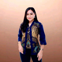 Atasan Batik Wanita Dewasa Katun Prima Atasan Batik Bolero Kantor Blouse Seragam Viral Batik Katun B