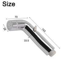1 Pc Chrome Handheld Bidet Sprayers For Toilet Hand Bidet Faucets For Bathroom Adjustable Hand Sprayer Shower Head Self Cleaning