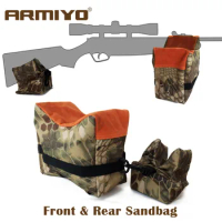 Armiyo Front and Rear Gun Sand Bag Bipod Support Equipment Sandbag without Sand Sniper Hunting Target Stand Shooting Accessories