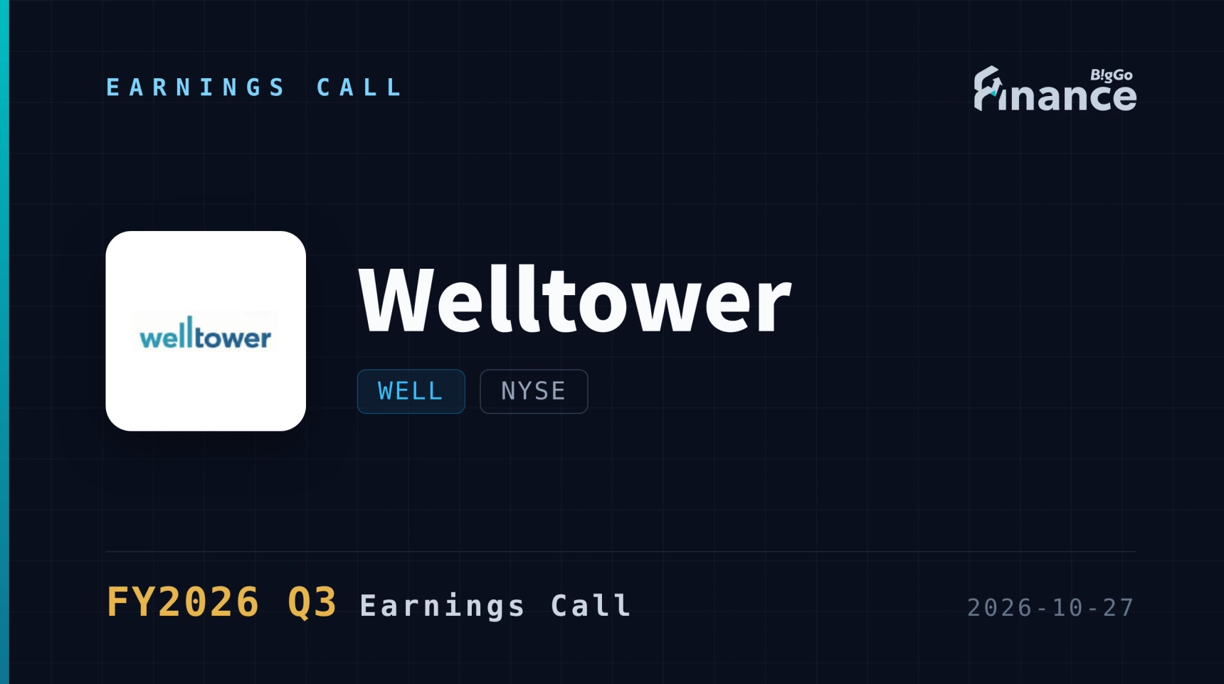 [Welltower Q3 2026 Earnings Call] Welltower Raises FFO Guidance to $6.50 as 21% SHO NOI Growth Marks 16th Straight Quarter Above 20%