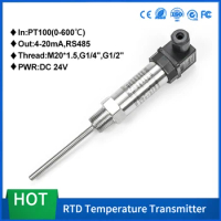 Temperature measurement plug-in Pt100 output temperature sensor -50-450℃