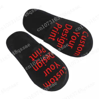 Custom Your Design Guest Slippers for Hotel Women Custom Print Customized Logo Printed House Slipper