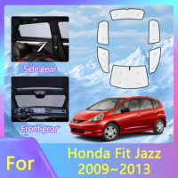 Car Anti-UV Sunshades For Honda Fit Jazz GE6 GE7 GE8 GE9 GG3 GG 2008~2013 Sunshade Board Window Curtains Protection Stickers