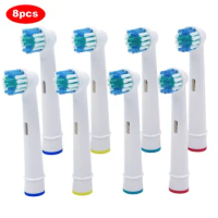 8pcs Replacement Brush Heads For Oral-B Electric Toothbrush Advance Power/Pro Health/Triumph/3D Excel/Vitality Precision Clean