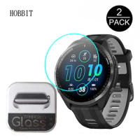 2PCS 9H Tempered Glass For Garmin Forerunner 965 265 265S SmartWatch 2.5D Ultra Clear Glass 965 265 265S Screen Protector Film