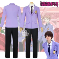Anime Fujioka Haruhi Cosplay Costume Ouran High School Host Club Cosplay Schoolboy School Uniforms Suou Tamaki Uniform Suits