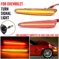 aimey สำหรับ Chevrolet Chevy Corvette C6 2005-2013 ไฟเลี้ยวข้างแบบ LED เต็มรูปแบบ ด้านหน้าและด้านหลั