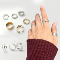 Yarra Cincin Wanita Korea Silver Emas Aksesoris Ring Perhiasan Imitasi Gaya Elegant Jewellery Rings
