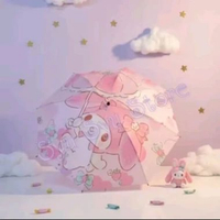 Payung lipat MANUAL Kuromi My Melody Cinnamoroll Pochacco D96cm MM Payung