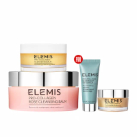 【ELEMIS 愛莉美】玫瑰卸妝膏100g+海洋膠原卸妝膏50g(海洋膠原輕奢囤貨組★NO1卸妝膏★)