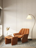 北歐單人沙發輕奢現代客廳臥室休閑單椅意式創意設計師款沙發椅