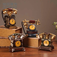 Vintage Telephone Model Decoration for Clothing Store, Bar, Cafe, Nostalgic Window Display Ornament