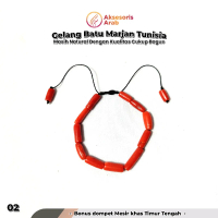 Gelang Marjan Tunis Tunisia Natural Asli Import Mesir Marjan Mediterania