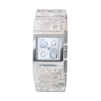 GUESS 敏銳視覺腕錶-透明X銀-W10102L3