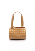 Chanel 二奢 Pre-loved Chanel chocolate bar Handbag leather light brown gold hardware