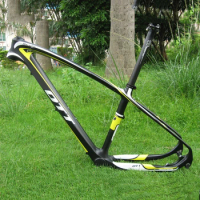27.5 Carbon Mountain Bike Frame MTB Bicycle Frameset Yellow/Black 135mm Rear Axle Free Shipping