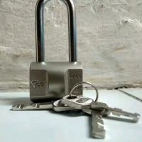 Gembok bulat Vico 60 mm gembok pintu pager 60mm leher panjang dan pendek gembok alarm bunyi kunci