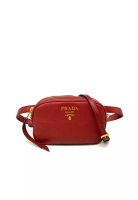 Prada Prada 1BL007 Marsupio Vitello Daino Belt Bag Rubino