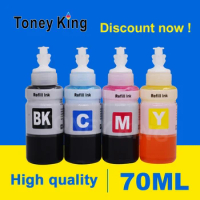 Toney King 70ml Dye Ink Refill For Printer For Epson T664 T6641 T6642 T6643 T6644 Cartridge L312 L350 L351 L355 L360 L362 L366