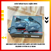 mini biled kuro raijin RH4 lampu led kuro raijin RH4 selenoid system hi lo beam