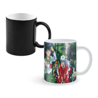Inuyasha Anime One Piece Coffee Mugs And Mug Creative Color Change Tea Cup Ceramic Milk Cups Novelty Gifts
