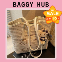 Beg sandang denim beg sebelah bahu kanvas beg bawaan tangan vintage bags denim handbag woven bag puf