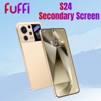 FUFFI-S24,Secondary Screen,Smartphone Android,6.53 inch,32GB ROM 3GB RAM,4500mAh Battrey,Cell phone,5+8MP Camera,Mobile phones