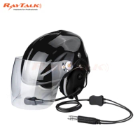 Aviation Helmet Headset with Noise Canelling Mic for Paragliding, Paramotor, Skydive, GA Dual Plugs, High Quality Free Shipping