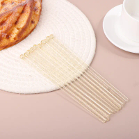 10pcs Gold Glitter Plastic Swizzle Sticks Cake Crys Cocktail drinklers kopi Lolly Stick wain agitato