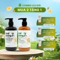 [MUA 2 TẶNG 1] Cặp Dầu gội & Dầu xả Thái Dương 7 Plus Gold 500ml tặng Dầu gội hoặc dầu xả 7 Plus Gol
