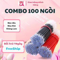 [MIGA * KOL/KOC] Set 100 ngòi bút gel xanh đỏ đen 13cm ngòi kim 0.5mm dành cho bút gel bút bi nước n