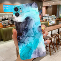 Watercolor Painting Marble Pattern Case For Oneplus 9 8 Pro 8T 7 6 6T One Plus 1+8 Painted Soft Silicone Shockproof Protect Case