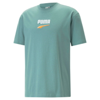 【滿額現折300】PUMA 短T 流行系列 DOWNTOWN 湖綠 橘LOGO 短袖 T恤 男 53824884