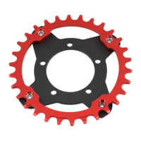 Brand New Chainring Kits Chain Wheel 30/32/34/36/38T Aluminum Alloy Bafang Spider Adapter Chain Ring E-bike Accessories