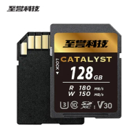 EXASCEND V30 SD Card for Camera 64GB 128GB 256GB UHS-I U3 Support 4K Vlog shooting SDXC Memory Card ZVE10/200D Original Storage