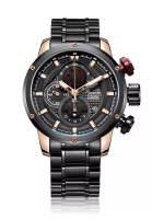 Alexandre Christie Alexandre Christie Jam Tangan Pria - Black Rosegold - Stainless Steel - 6239 MCBBRBA