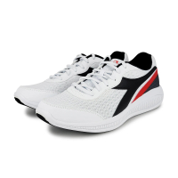 DIADORA 輕量運動慢跑鞋 176888C8021白黑(EASY RUN系列 吸震EVA鞋墊 3D模壓成型中底 止滑橡膠大底)
