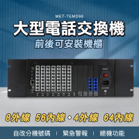 【邦邦科技】大型電話交換機 8外線/56內線 插線即可使用 851-TEMD96(電話交換機系統 總機系統 電話總機)
